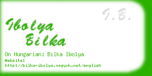 ibolya bilka business card